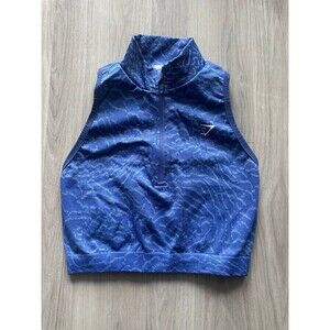 Gymshark Adapt Animal Seamless Crop‎ 1/2 Zip size Medium